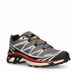 Salomon Gray and Red Women's Sneakers